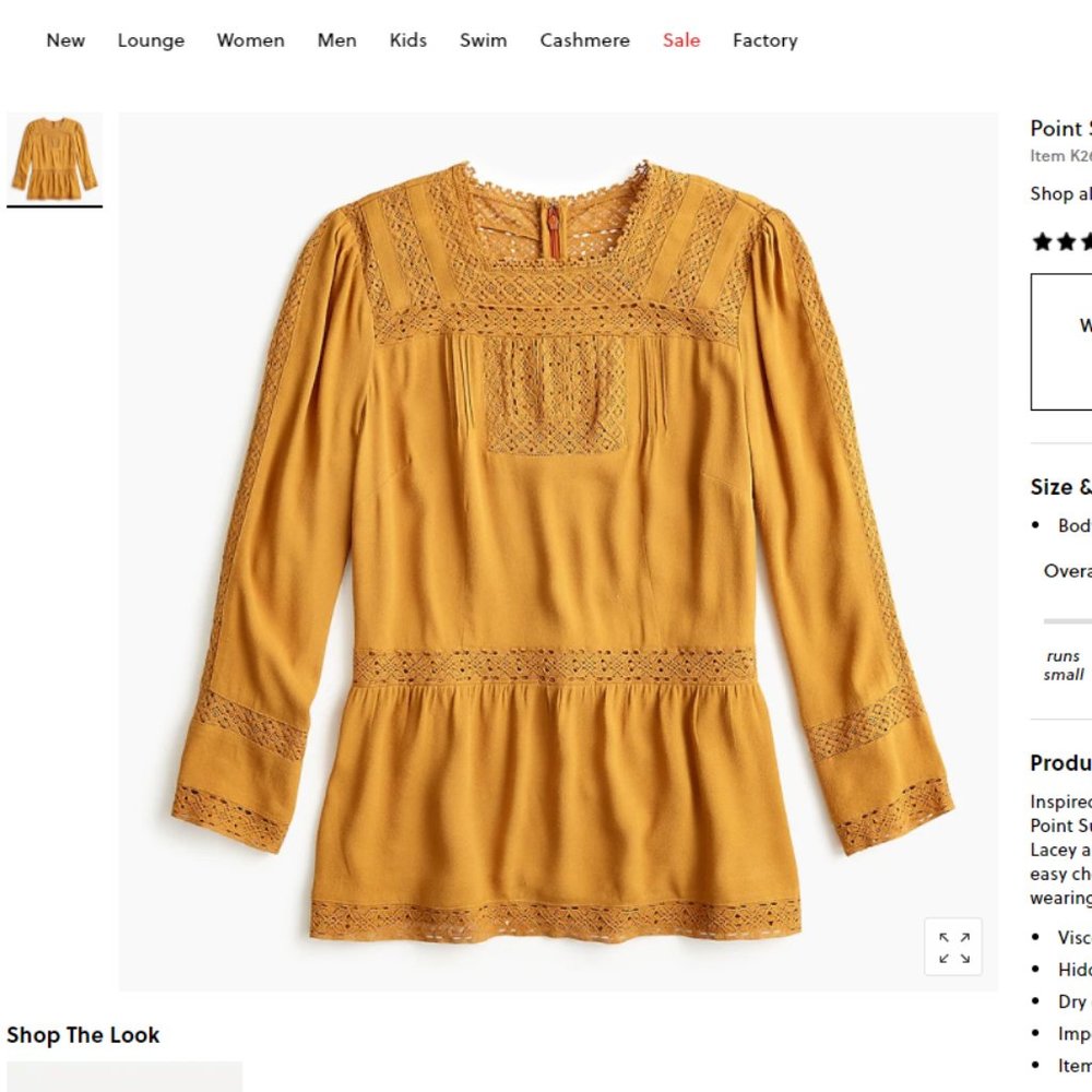 Point sur lacey top